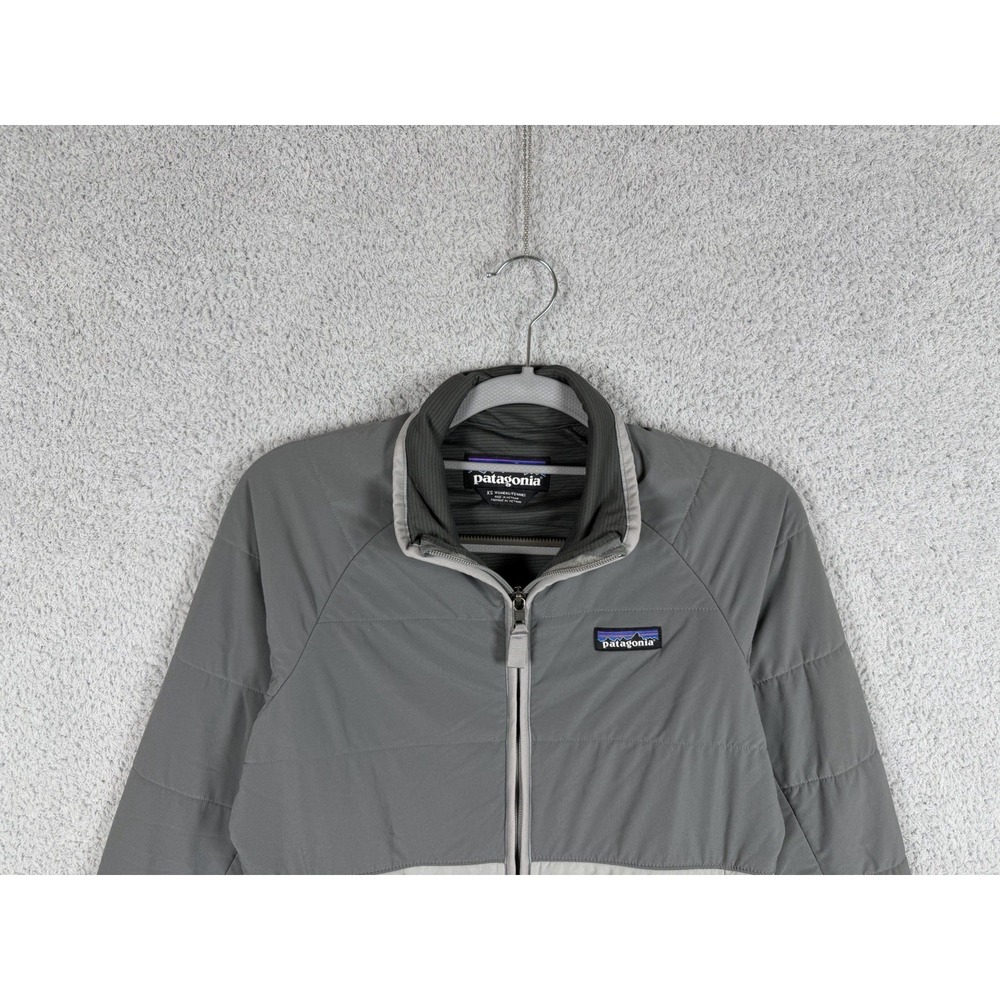 Patagonia Jacket Womens Size XS Gray Cream Full Zip Quilted Insulated STY20955 - Picture 5 of 9